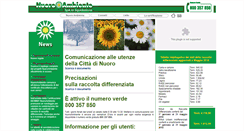 Desktop Screenshot of nuoroambiente.it