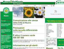 Tablet Screenshot of nuoroambiente.it